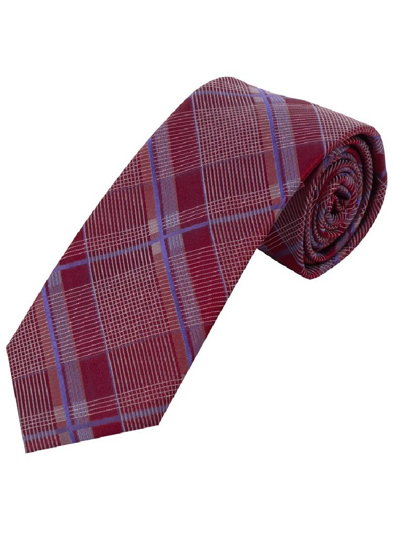 Cravatta da uomo con motivo Glencheck Bordeaux