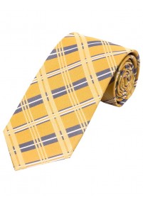 Cravatta con motivo Glencheck giallo...