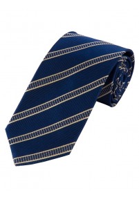 Cravatta da uomo con struttura a righe blu...