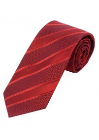 Cravatta struttura decoro righe rosso rubino