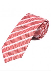 Cravatta con struttura a righe rosso bianco