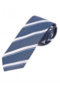 Cravatta Business Struttura a righe Blu...