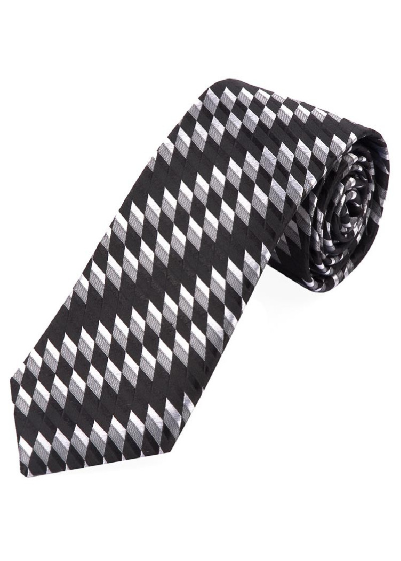 Cravatta business struttura geometrica grigio