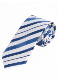 Cravatta a righe bianco blu