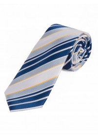 XXL cravatta nobile con motivo a righe blu...