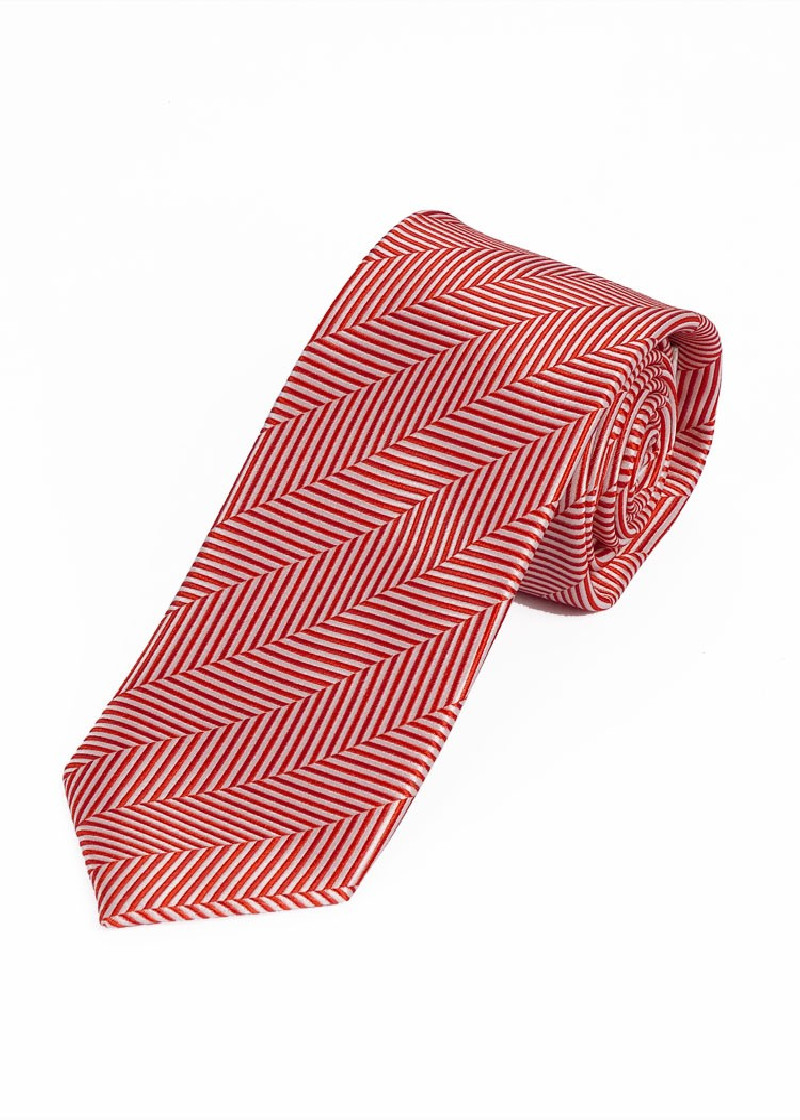 Cravatta oversize con motivo a struttura rossa