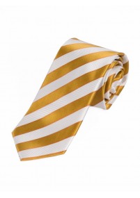 Cravatta extra lunga a righe dorate giallo...