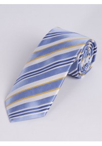 Cravatta uomo XXL con motivo a righe blu...