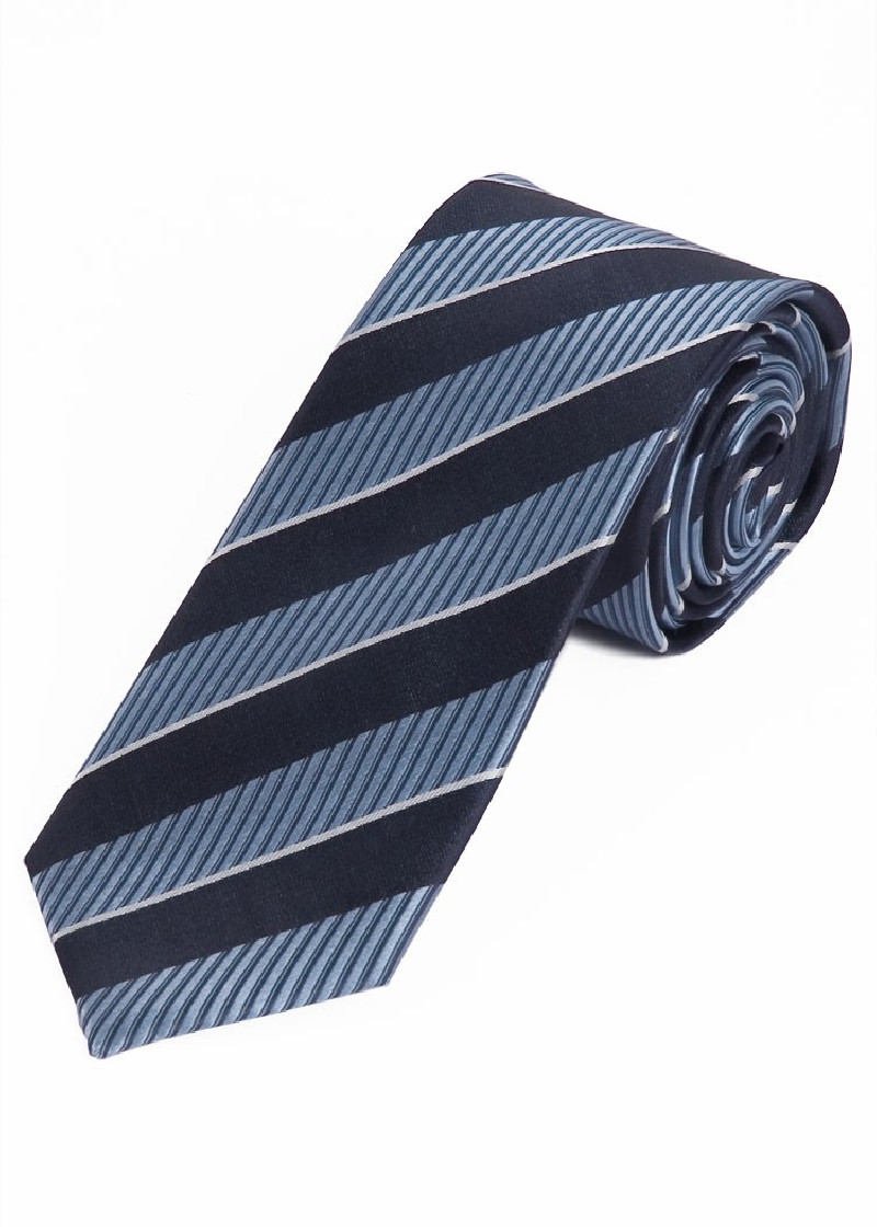 Cravatta lunga Business Struttura Linee Sky Blue