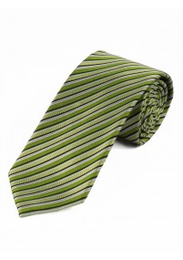 Markante XXL-Krawatte gestreift tiefschwarz weiß grün