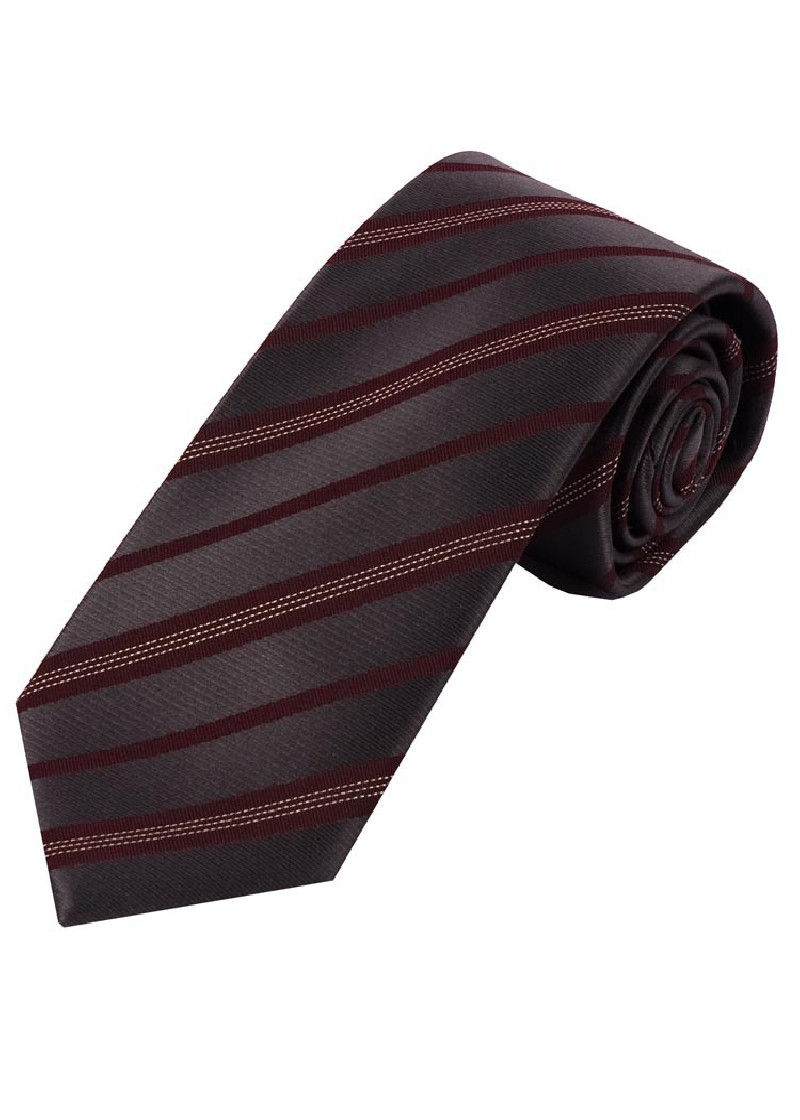 Cravatta business XXL alla moda con motivo a righe