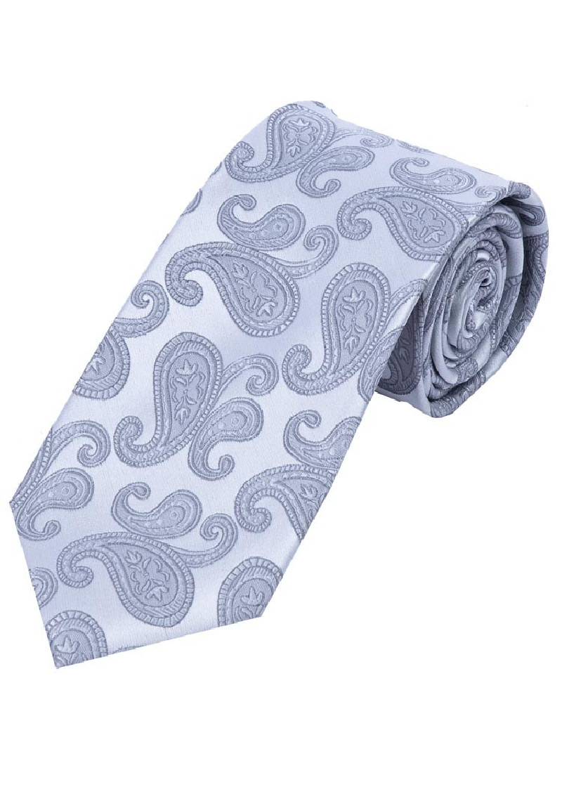 Cravatta con motivo Paisley Grigio chiaro Grigio