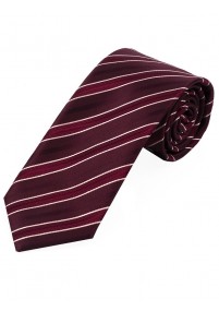 Cravatta lunga a righe da uomo Wine Red...