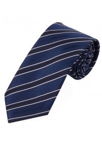 Cravatta da lavoro a righe, blu perla, bianco