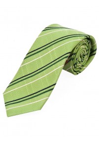 Cravatta lunga da uomo Linea Check Verde...
