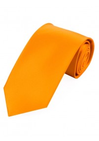 Überlange Satin-Krawatte Seide einfarbig goldgelb