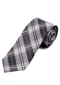 Cravatta lunga con motivo Glencheck Nero...