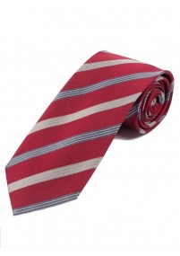 Cravatta con decoro a righe di stile Rosso...