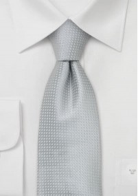 Cravatta seta argento