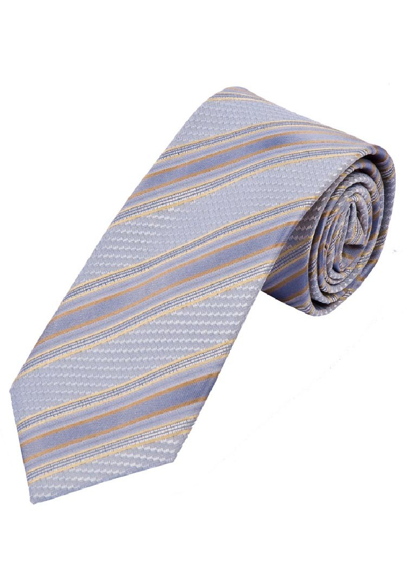 Cravatta business XXL Struttura a righe Grigio