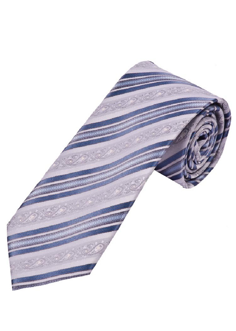 Cravatta business XXL con decorazioni floreali in