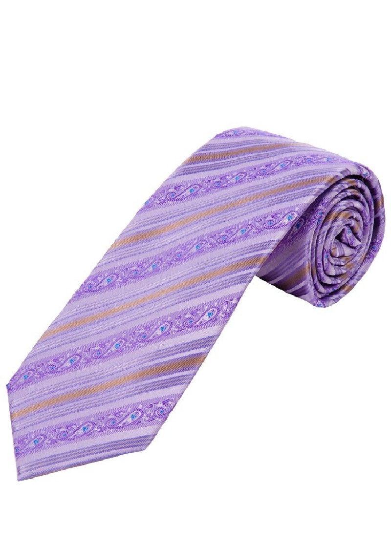 Cravatta business XXL con decorazioni floreali in