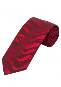 XXL cravatta modello onda rosso
