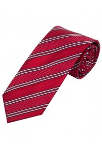 XXL Cravatta con struttura a strisce rosso...