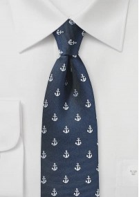 Cravatta business ancore blu