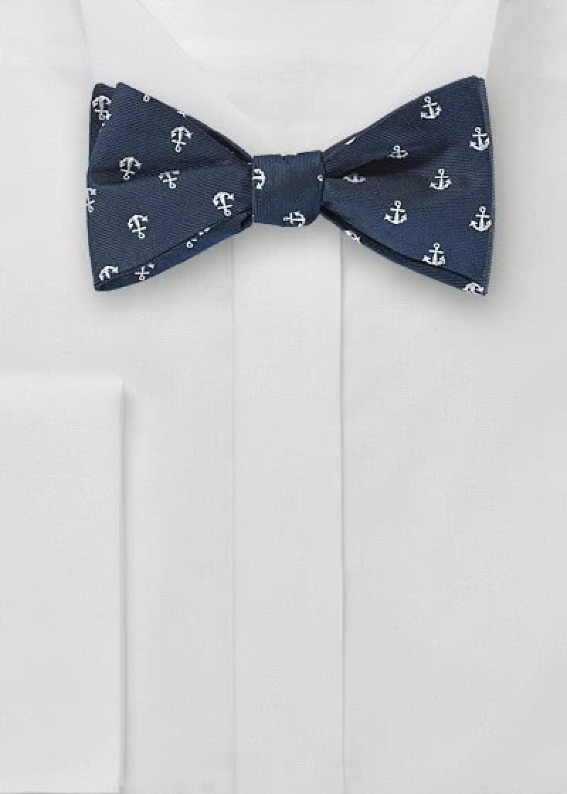 Papillon autocollante blu notte con motivo ad