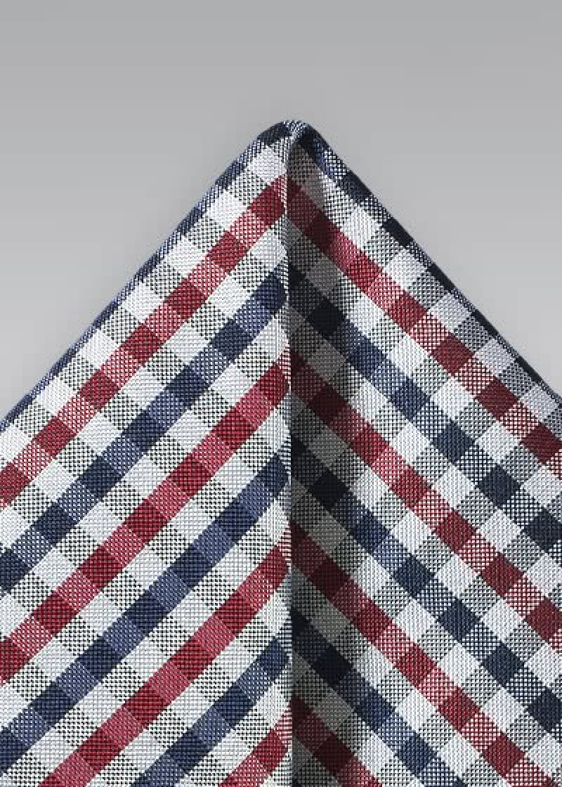 Sciarpa decorativa a quadri Vichy