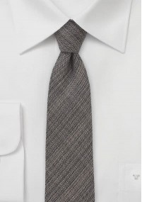 Cravatta sottile seta lana