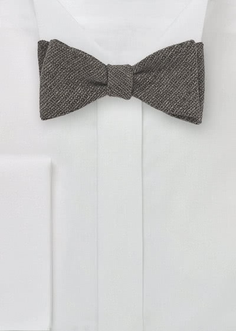 Papillon in lana marrone scuro