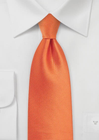 Cravatta arancio rame microfibra
