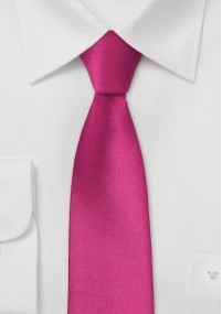 Cravatta sottile magenta