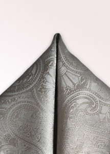 Sciarpa Cavalier con motivo Paisley, argento