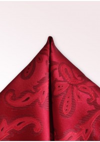 Sciarpa decorativa con motivo paisley rosso