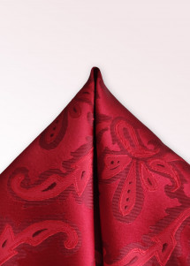 Einstecktuch Paisley-Muster rot