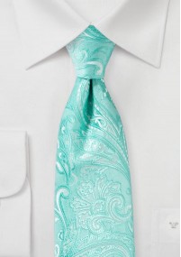 Cravatta per bambini Paisley turchese