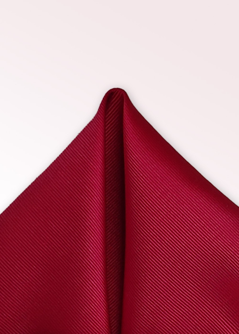 Panno decorativo unicolore a coste fini rosso