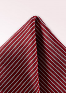 Sciarpa decorativa a righe rosso perla bianco