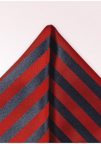 Foulard decorativo a righe rosso e antracite