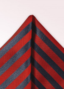 Foulard decorativo a righe rosso e antracite
