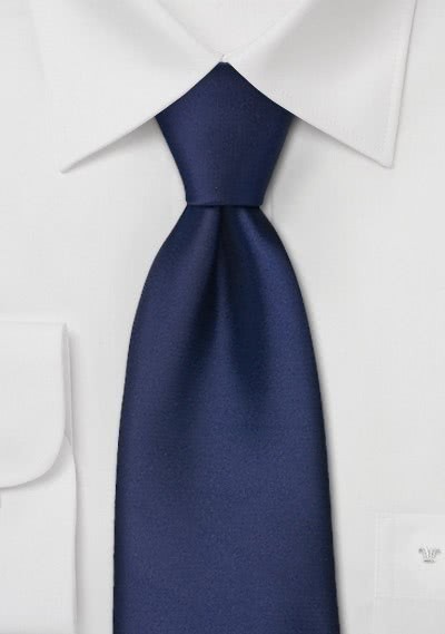 Krawatte Überlänge dunkelblau