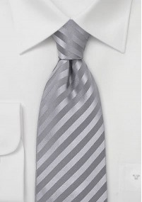 Cravatta argento righe