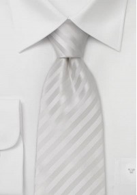 Cravatta bianca strutturata