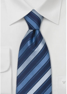 Cravatta righe blu