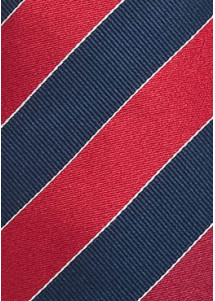 Seidenkrawatte rot blau
