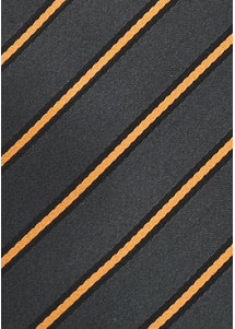 krawatte schwarz grau orange