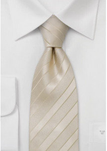 Cravatta matrimonio righe champagne